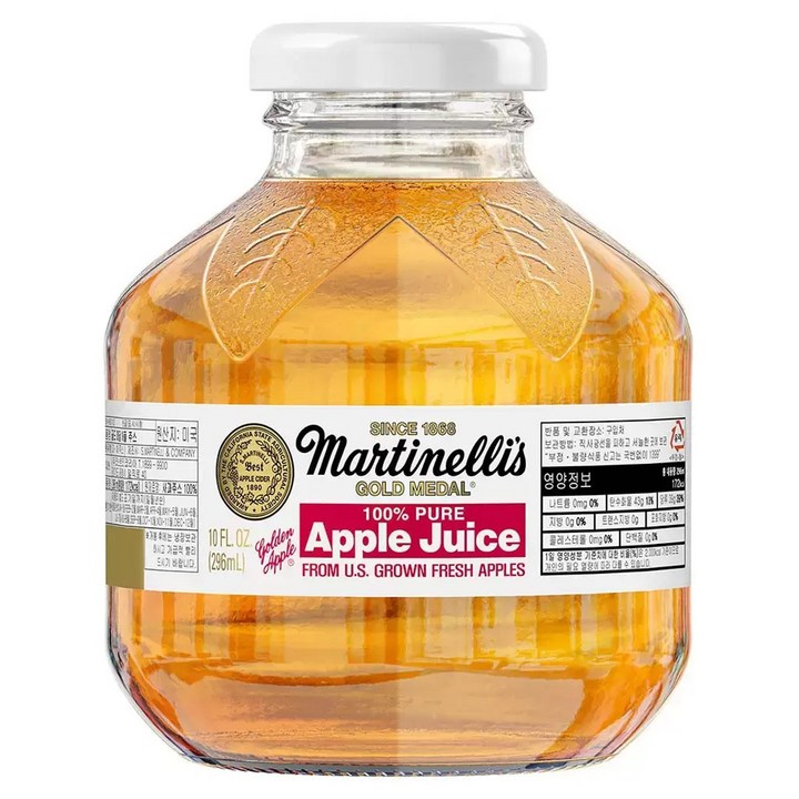 마르티넬리 골드메달 애플주스, 296ml, 1개