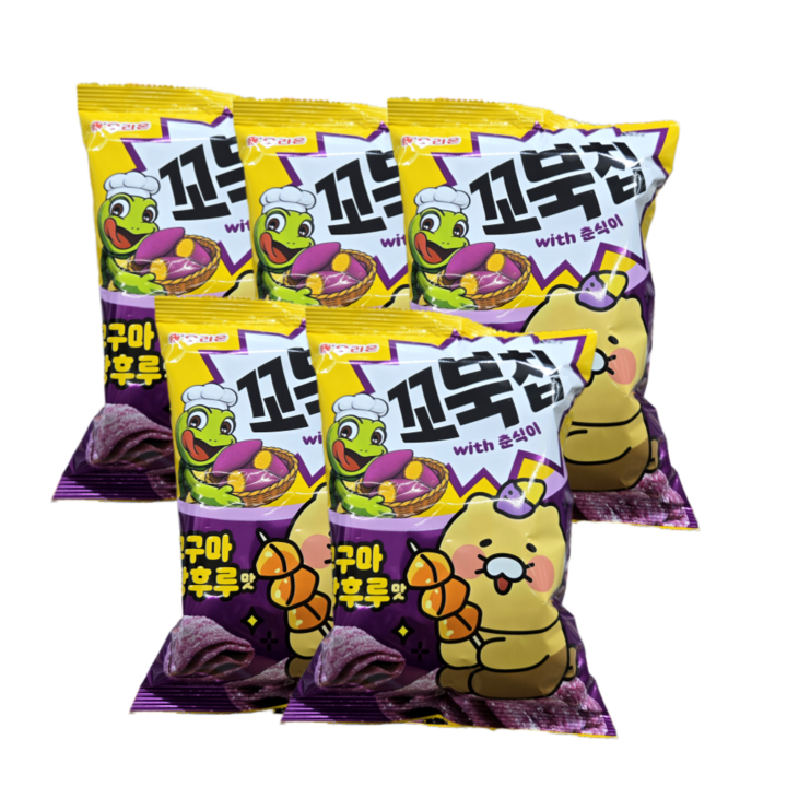 춘식이 꼬북칩 고구마탕후루맛, 72g, 5개