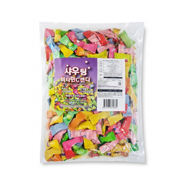 무설탕 비타민C 12가지 믹스 캔디 대용량, 500g, 1개