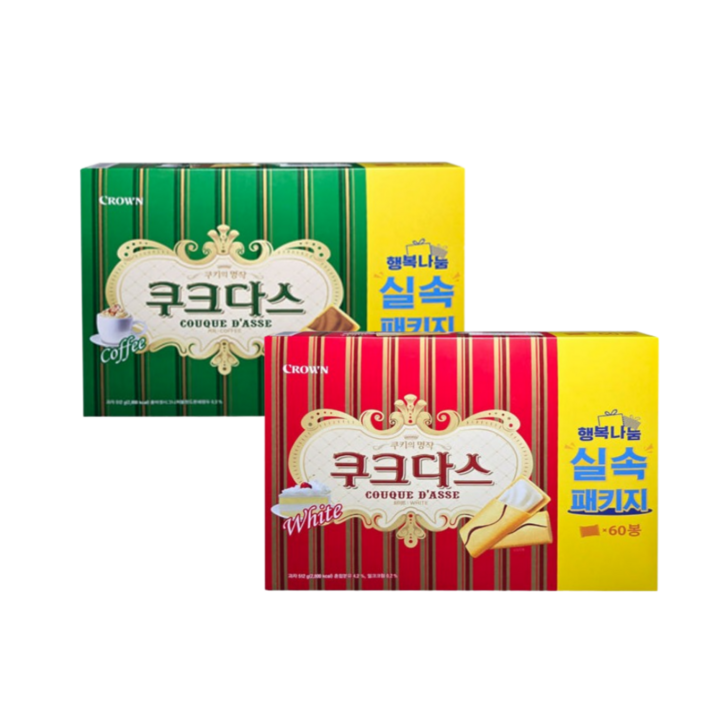 쿠크다스 2종 x 4p 세트, 3세트, 1.024kg