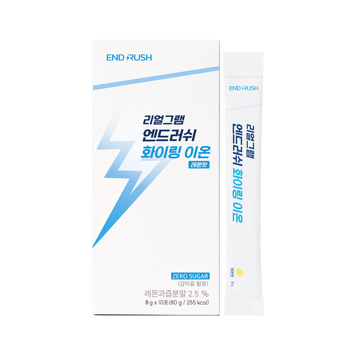 엔드러쉬 화이링 이온 포도당 수분 전해질 음료 레몬맛, 10개, 8g