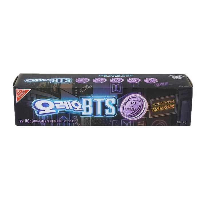 오레오 BTS 호떡맛 리미티드 에디션, 100g, 3개