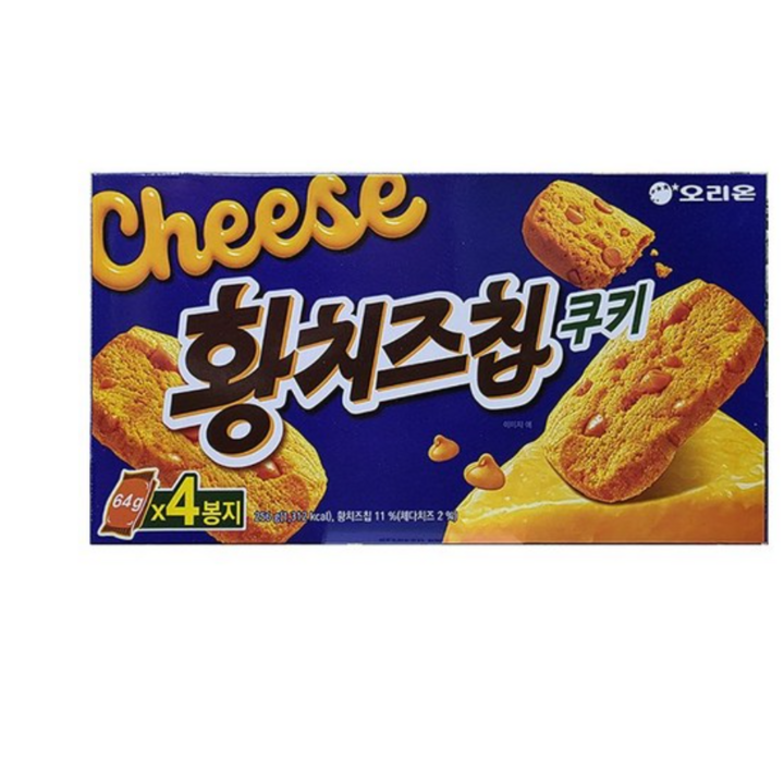 오리온 황치즈칩쿠키, 256g, 2개