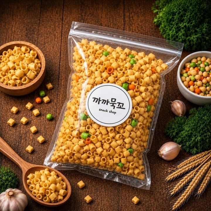 바삭바삭 고소한 추억의 간식 마카로니 대롱과자 손가락과자, 3개, 200g