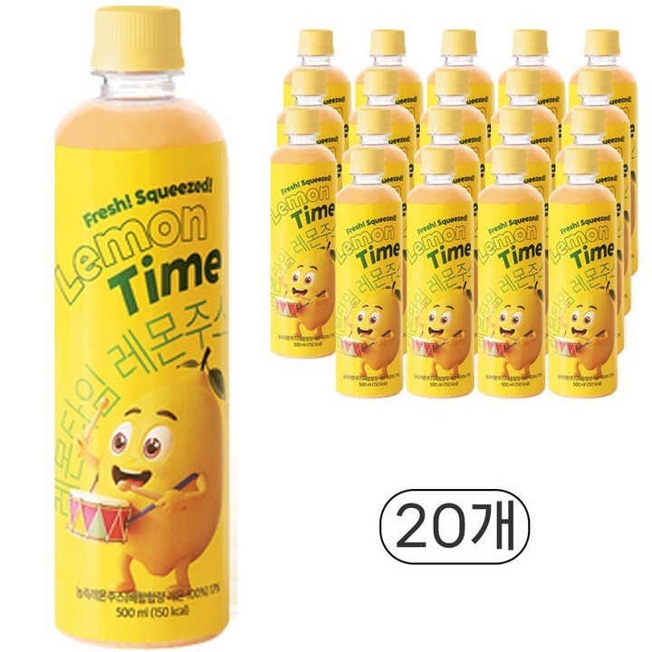 스페인 지중해 레몬 타임 과채 주스, 20개, 500ml