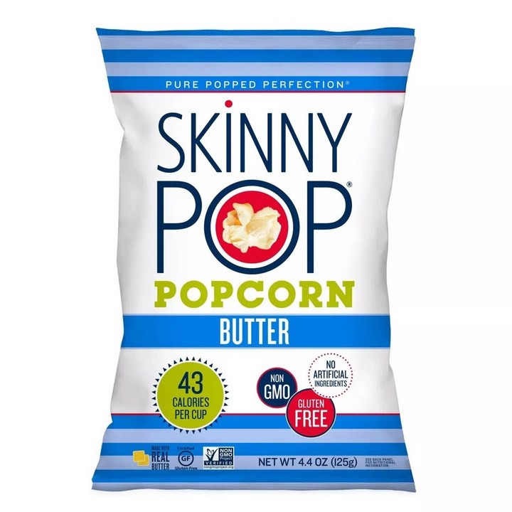 Skinny Pop 리얼 버터 팝콘, 125g, 1개