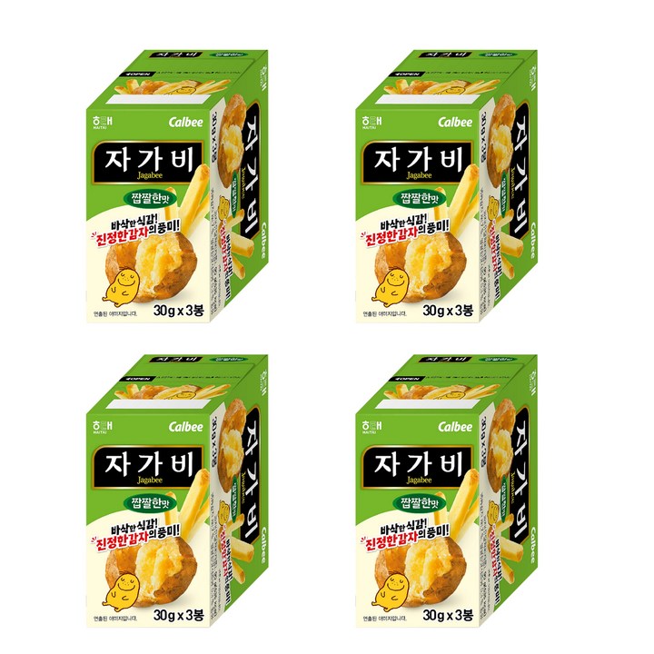 자가비 짭짤한 맛 3p, 90g, 4개