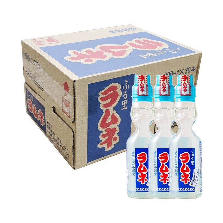 라무네 후루사토 탄산음료, 30개, 200ml
