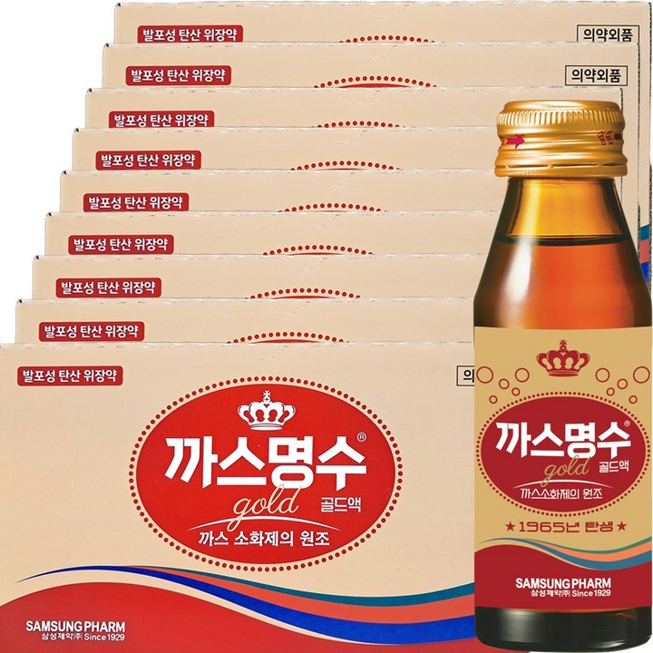 까스명수 골드 소화제, 75ml, 90개