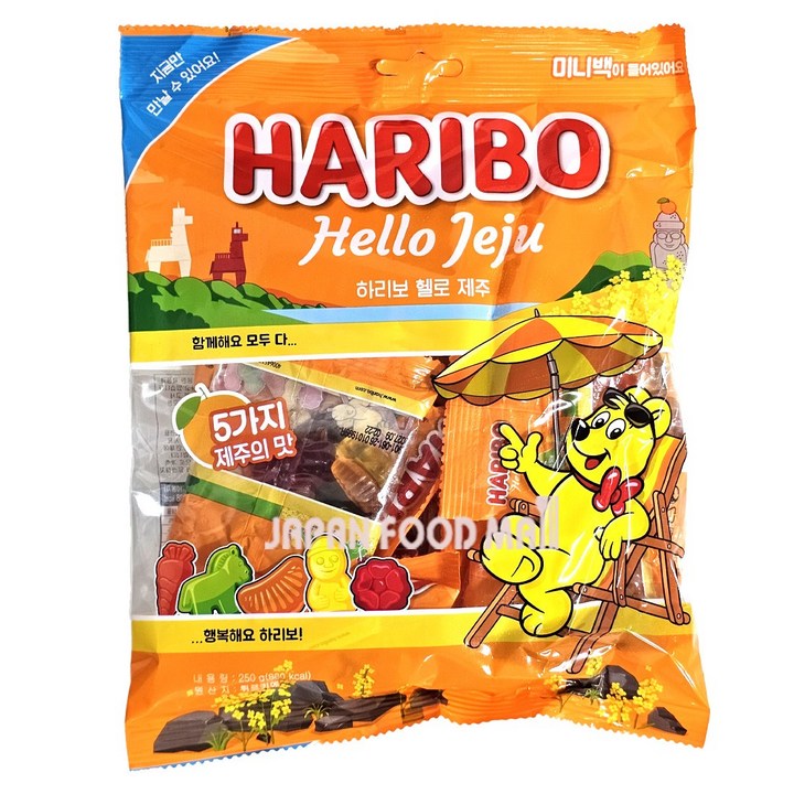 하리보 헬로 제주 젤리, 250g, 2개
