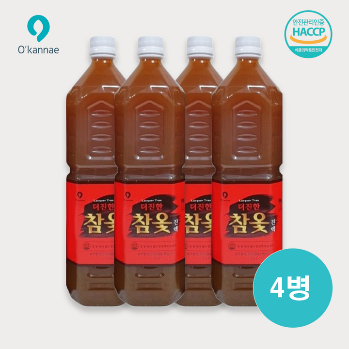 옻가네 더진한참옻진액 신상품 출시특가판매!!, 4개, 1.5L