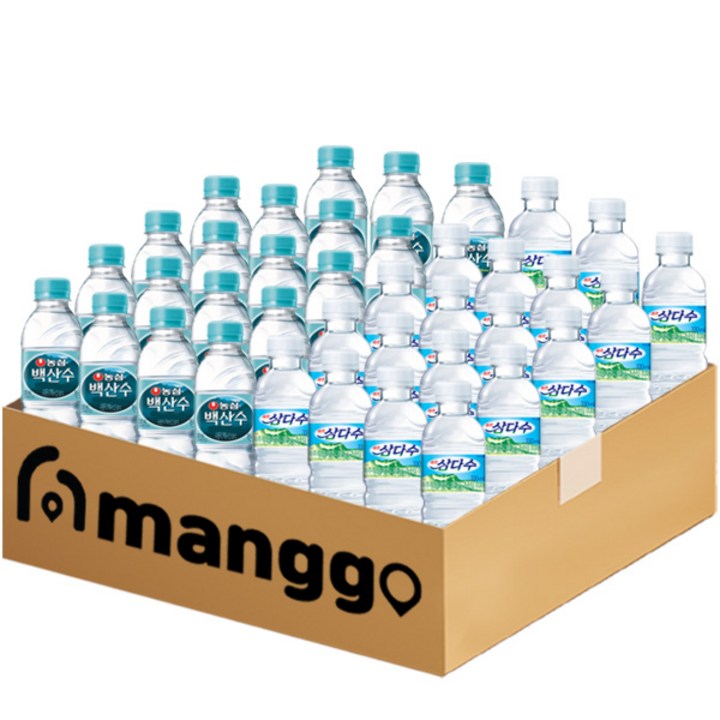 [망고마켓] 삼다수 330ml x 19개입 + 백산수330ml x 19개입 세트, 38개