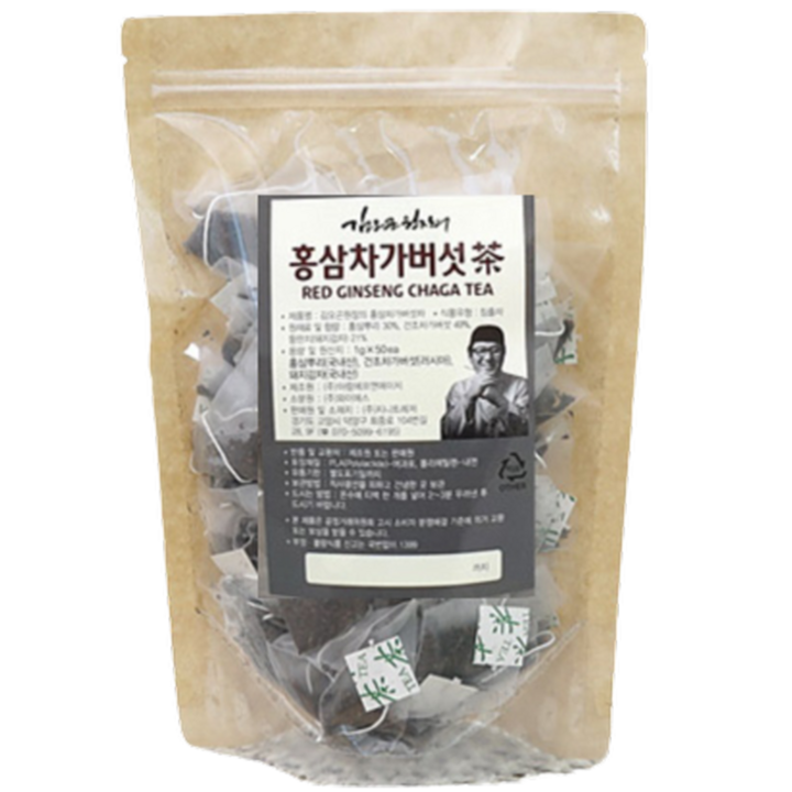 김오곤원장의 홍삼 차가버섯차 100포, 1개, 1g, 1개, 100개입