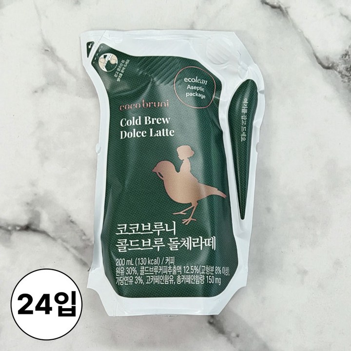 코코브루니 콜드브루 돌체라떼, 200ml, 24개