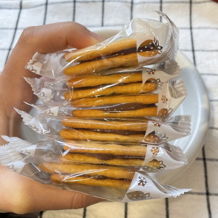 다정곳간 초코누가크래커 대만 쫀득쿠키 비스킷 개별포장, 2개, 300g