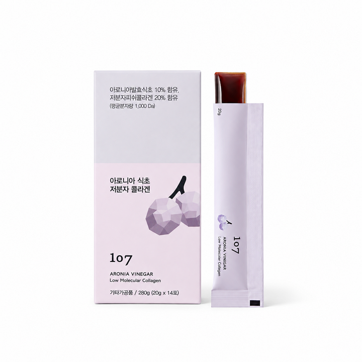 원오세븐 아로니아 식초 저분자 콜라겐, 20g, 14개
