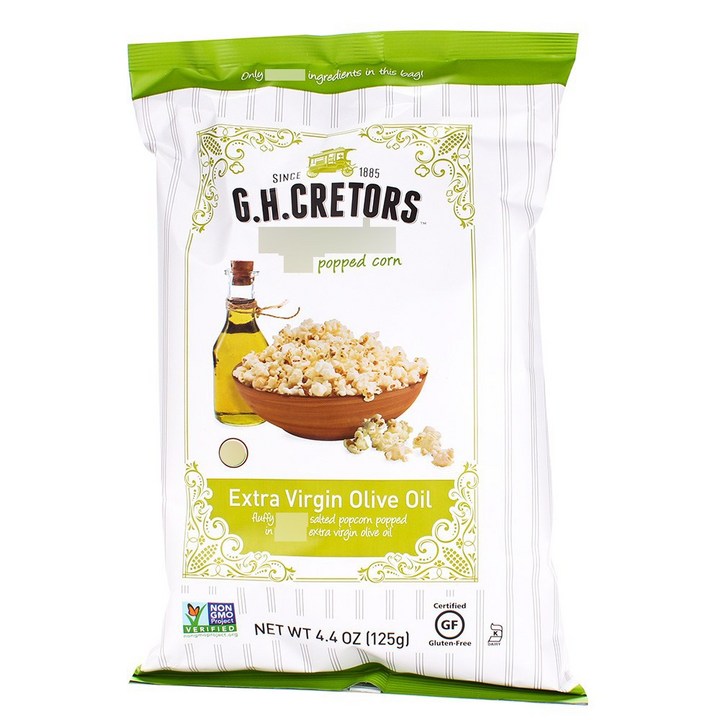 G.H. Cretors 팝트 콘 엑스트라 버진 올리브 오일, 125g, 1개