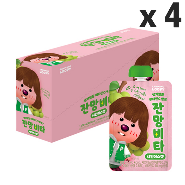잔망비타 샤인머스캣, 40개, 100ml