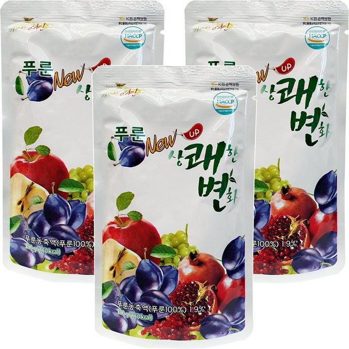 푸룬 NEW 상쾌한변화, 100ml, 3개