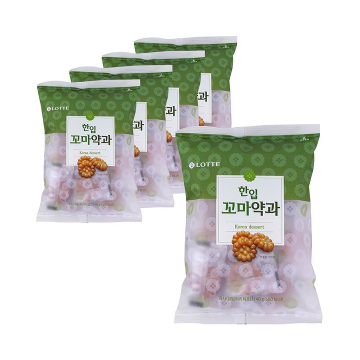 롯데웰푸드 한입꼬마약과, 140g, 5개