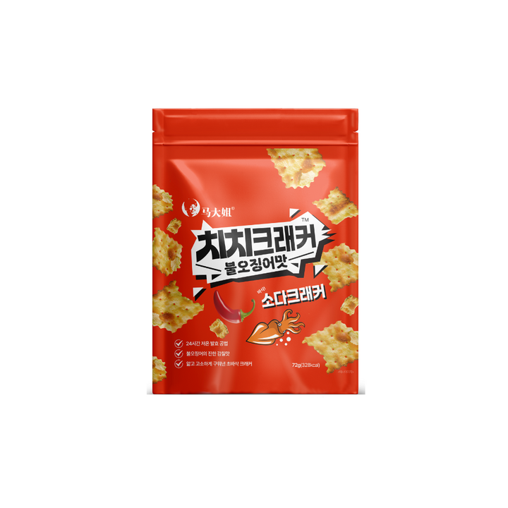 치치크래커 불오징어맛 시즈닝 소다 크래커 간식 맥주안주, 1개, 72g