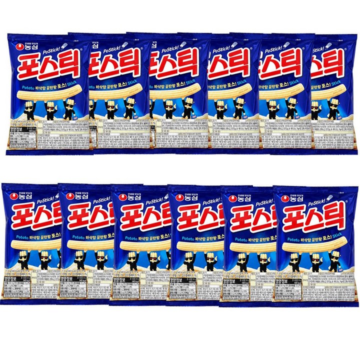 농심 포스틱 미니, 30g, 12개