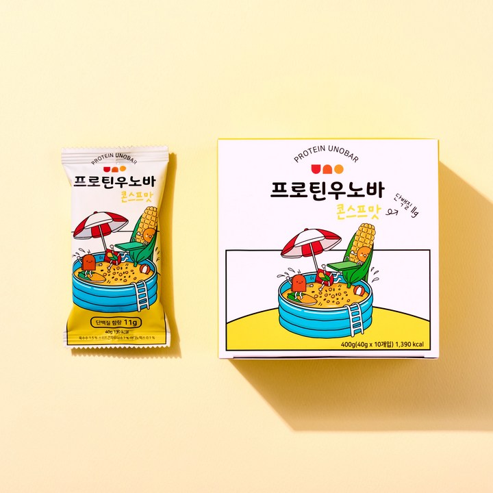 [우노바] 프로틴 우노바 콘스프맛, 10개입 400g, 400g, 1개