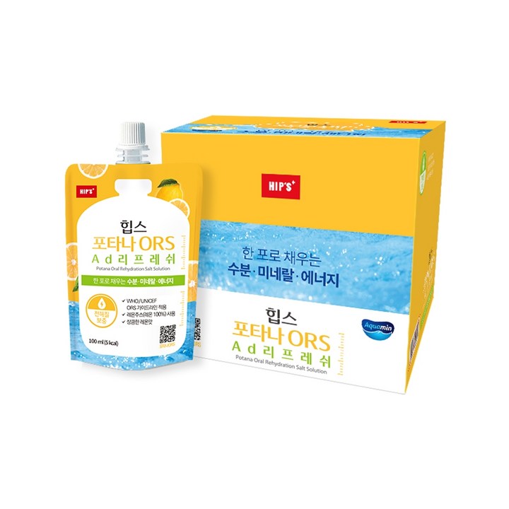 힙스 포타나 ORS Ad 리프레쉬, 10개, 100ml