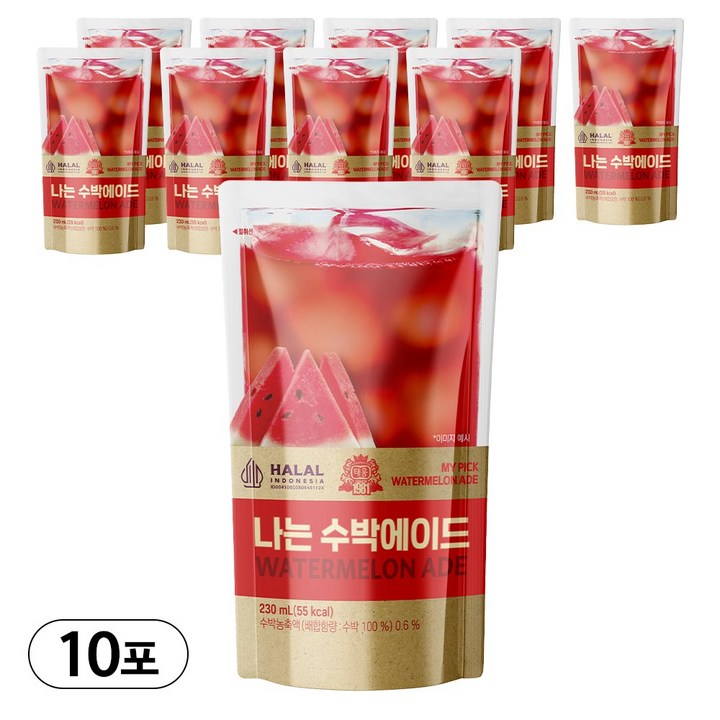 [태웅식품] 나는 수박에이드 230ml, 10개
