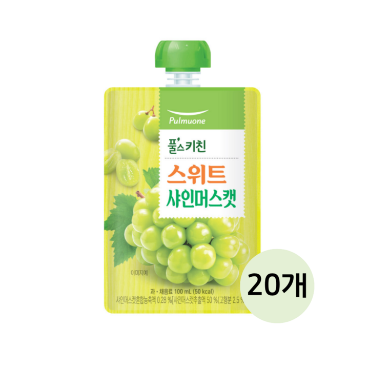 풀무원 풀스키친 스위트 샤인머스캣, 20개, 100ml