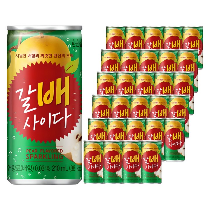 해태htb 갈배사이다, 210ml, 30개
