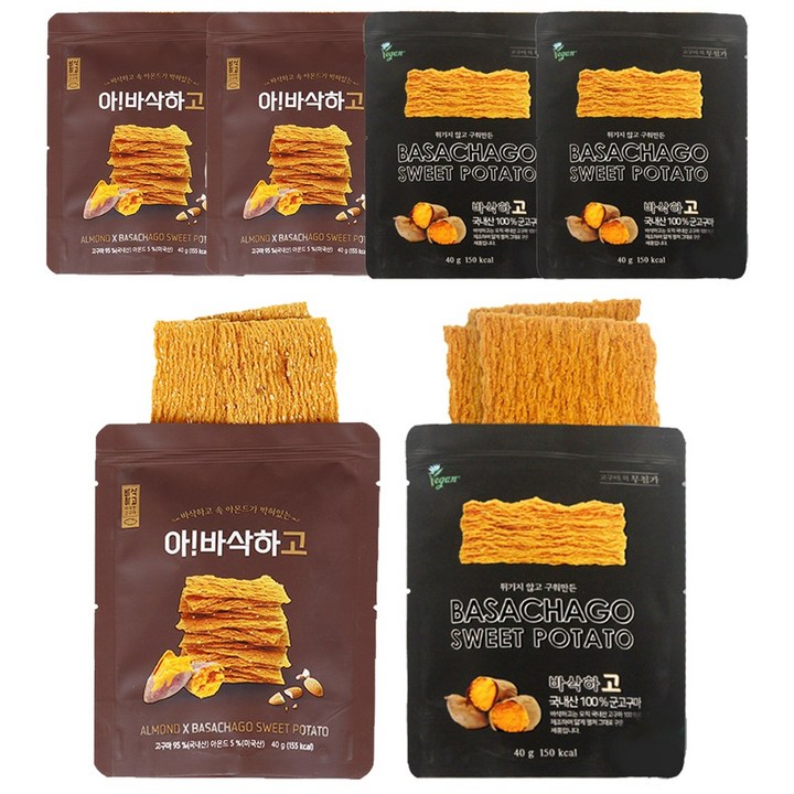 바삭하고 고구마칩 40g 아몬드 바삭하고 고구마칩 40g 3세트