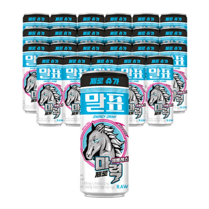 말표 마력 에베레스트 화이트 에너지드링크, 250ml, 24개