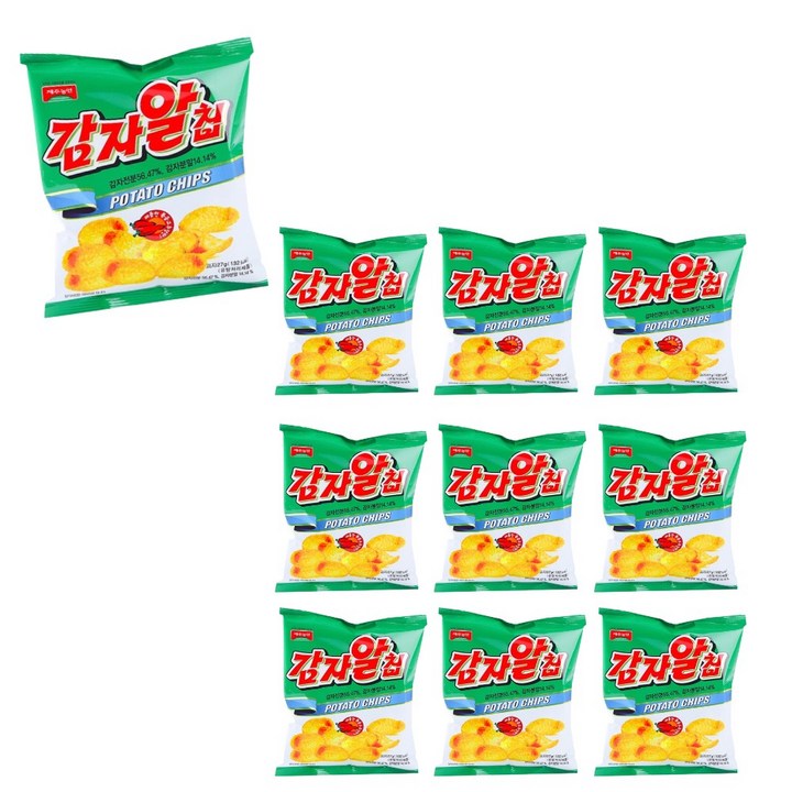 제주농연 감자알칩 매콤한 볶음 고추장맛, 27g, 20개