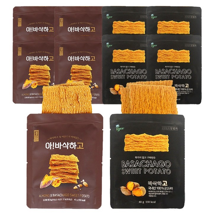 바삭하고 고구마칩 40g 아몬드 바삭하고 고구마칩 40g 5세트