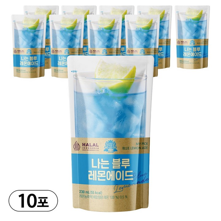 [태웅식품] 나는블루레몬에이드 230ml, 10개