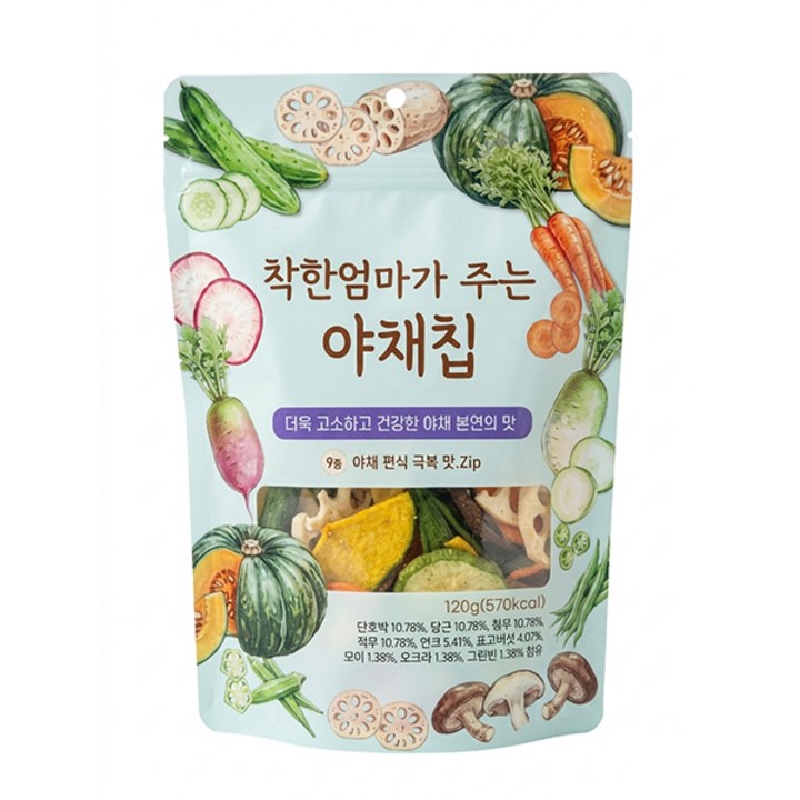 착한엄마가 주는 야채칩 120g, 3개