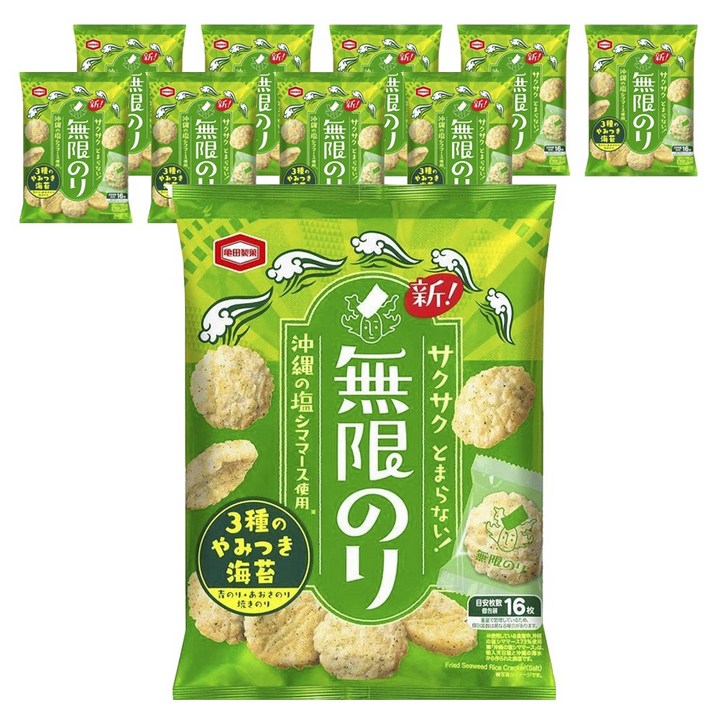 카메다 무한김 쌀과자 16개입, 10개, 73g