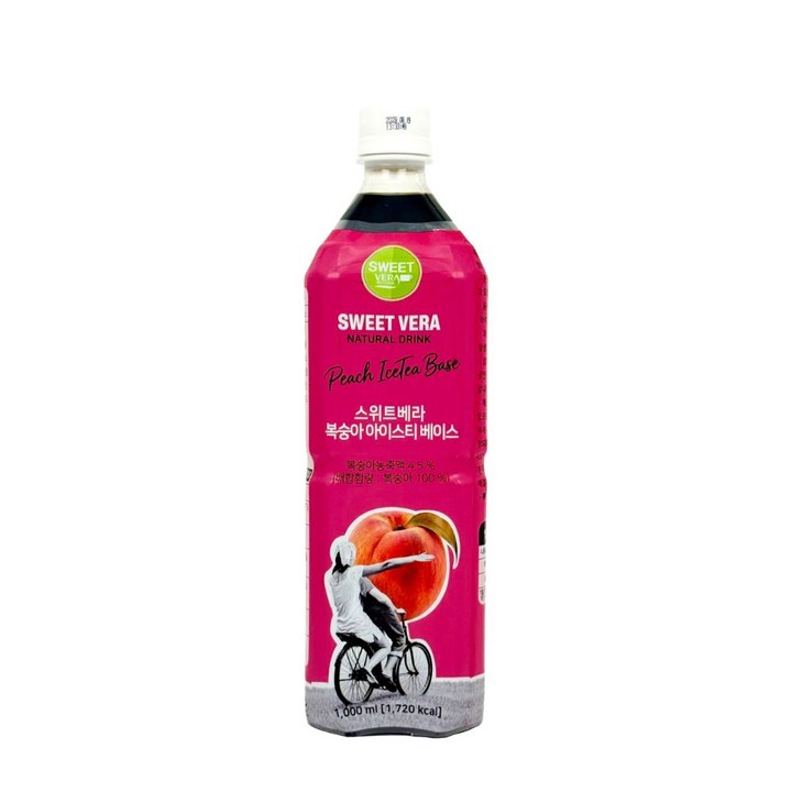 스위트베라 복숭아 아이스티 베이스, 1개, 1L
