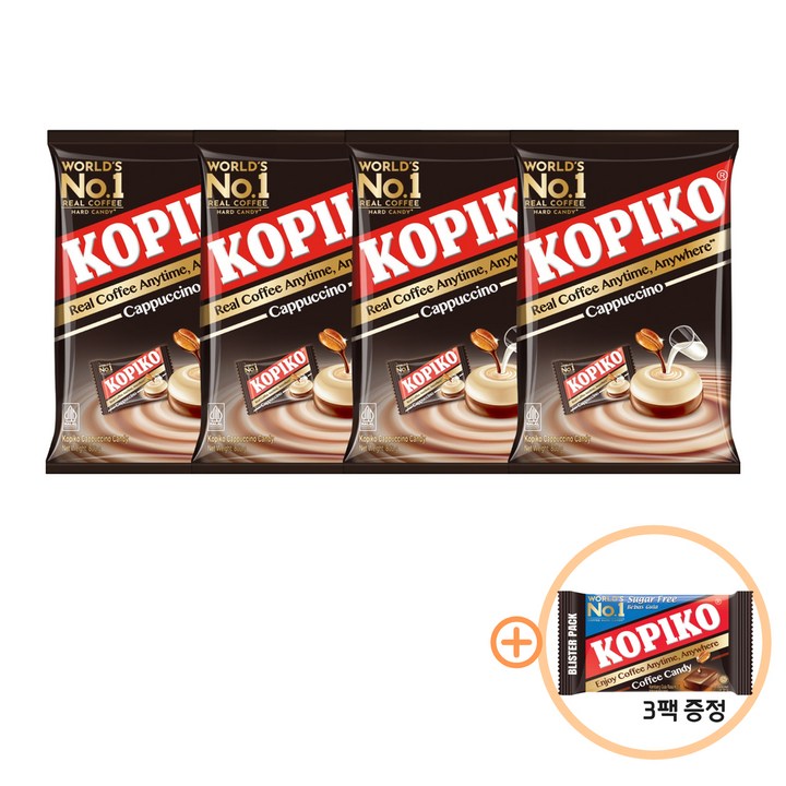 코피코 카푸치노 캔디, 800g, 4개