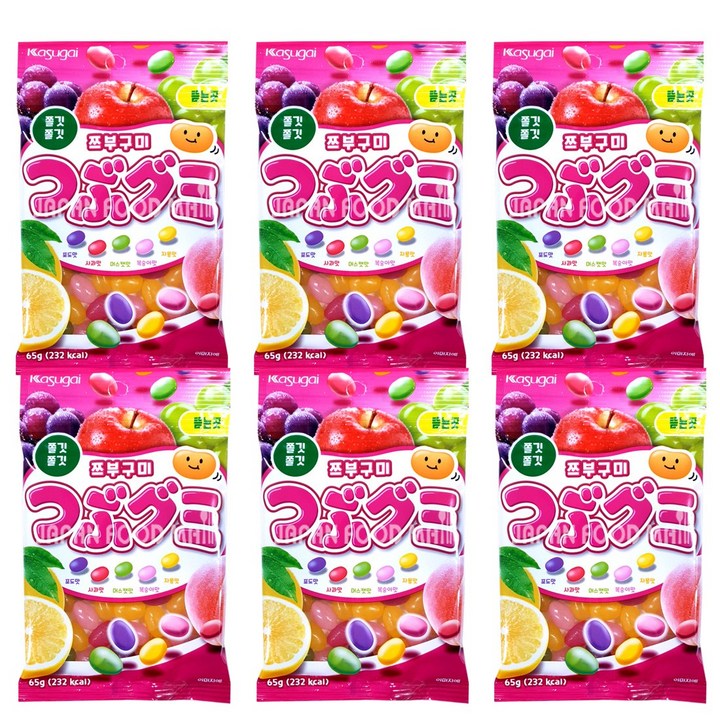 카수가이 쯔부구미 젤리빈, 65g, 30개
