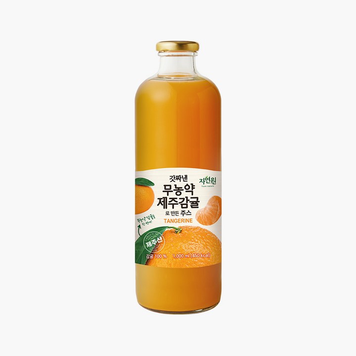 자연원 갓짜낸 무농약 제주감귤주스, 1개, 1L