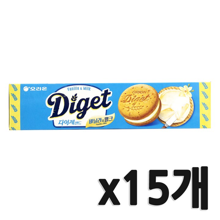오리온 다이제샌드, 93g, 15개