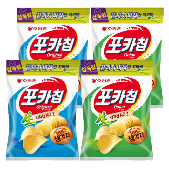 오리온제과 포카칩 오리지널 + 어니언, 532g, 2세트