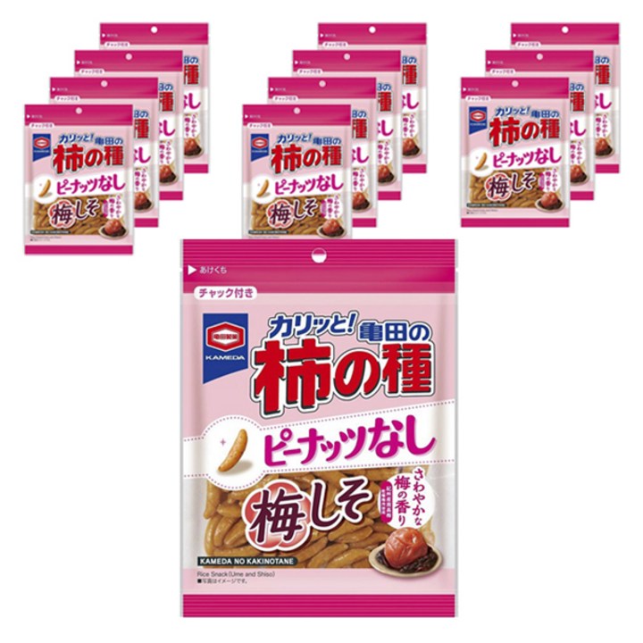 카메다 감씨과자 땅콩 없는 카키노타네 매실맛 90g x 12봉, 12개