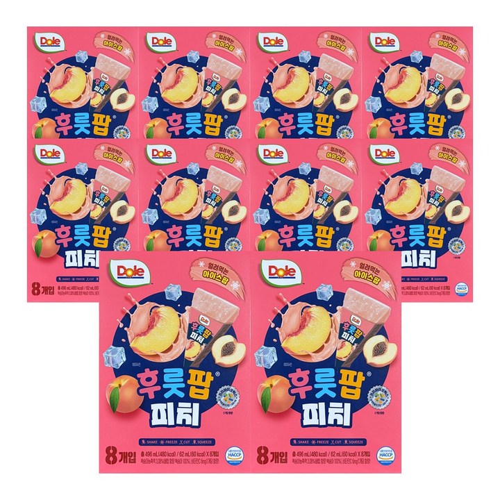 돌 피치 팝 주스, 496ml, 10개