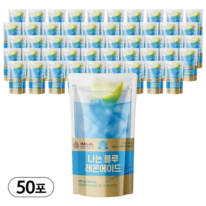 [태웅식품] 나는블루레몬에이드 230ml, 50개