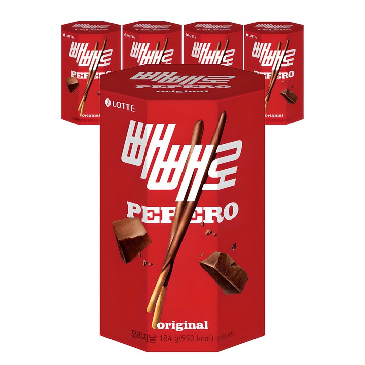 빼빼로 오리지널, 185g, 5개
