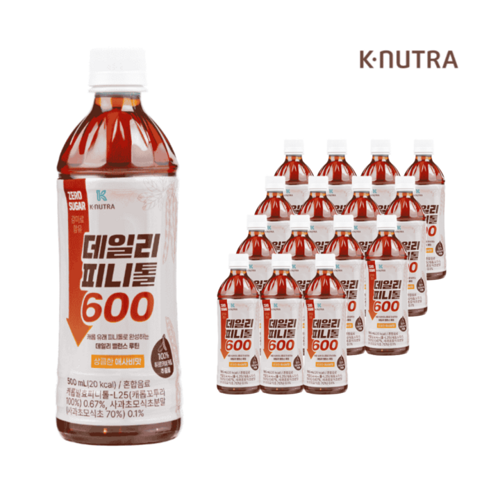 데일리피니톨600 상장사 전문효소 식후졸음 스파이크 복부라인, 20개, 500L