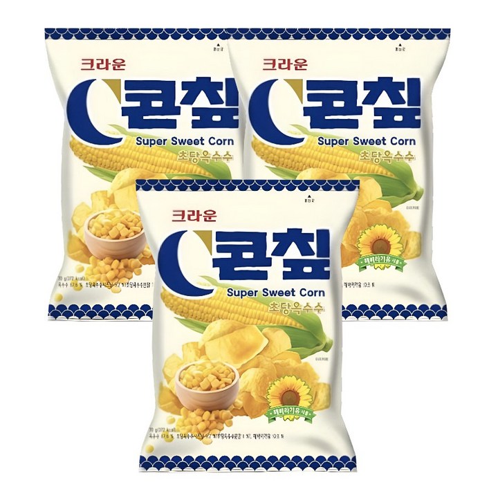 콘칲 초당 옥수수, 70g, 3개